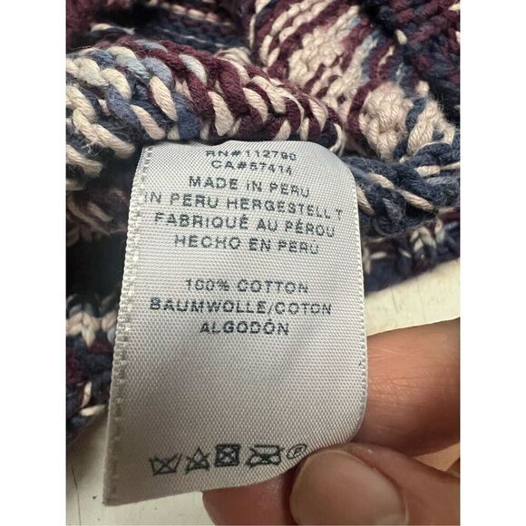 True Religion Chunky crocheted Cotton Sweater Sz XS - Picture 4 of 8